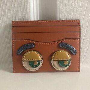 Coach Dreamie orange card case